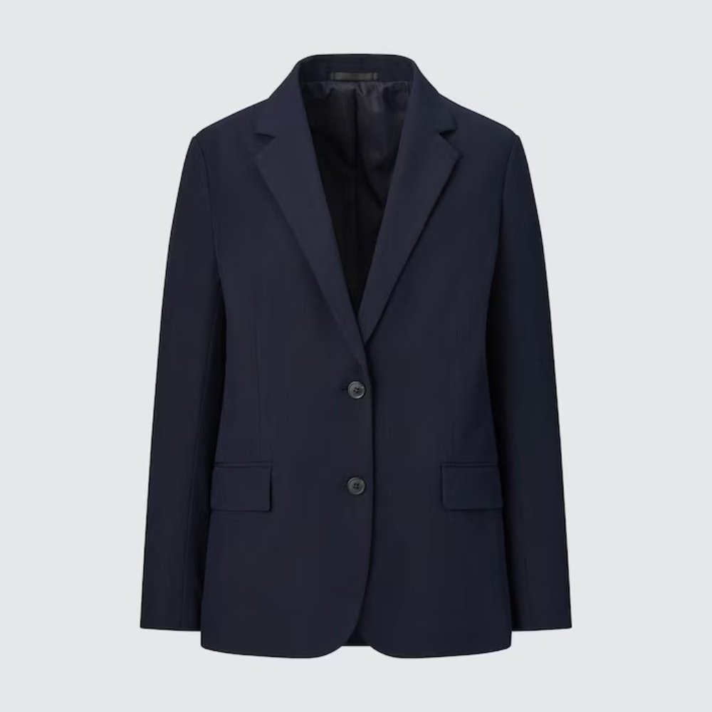 BNWT UNIQLO Relaxed Tailored Jacket Women size small, Navy